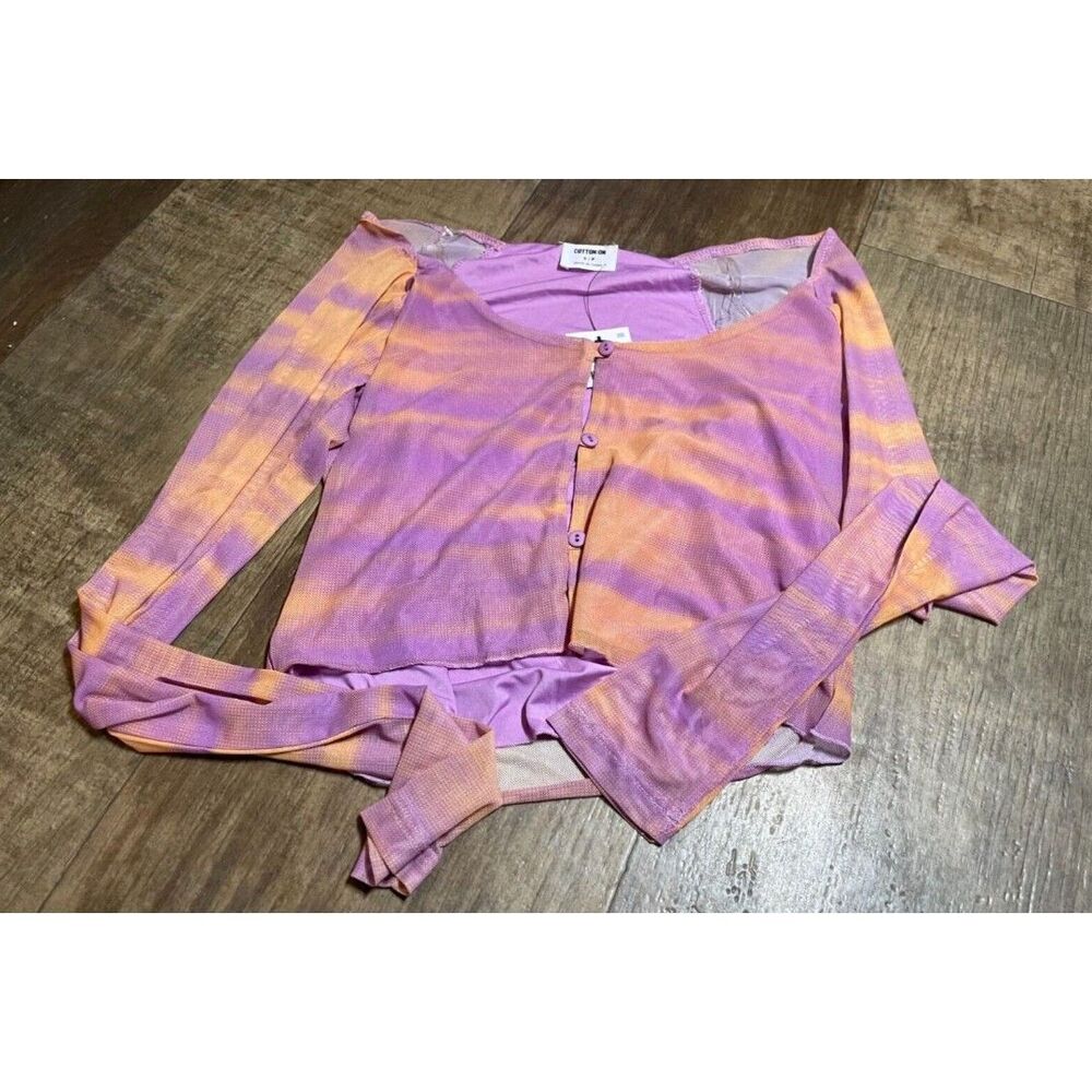 Cotton On Button Up Blouse Womens Small S Long Sleeve top Cottonon